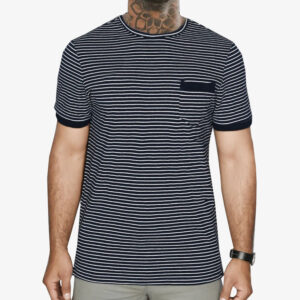 Parallel Stripes Crew Neck T-Shirt