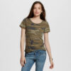 Camo Print Graphic T-Shirt